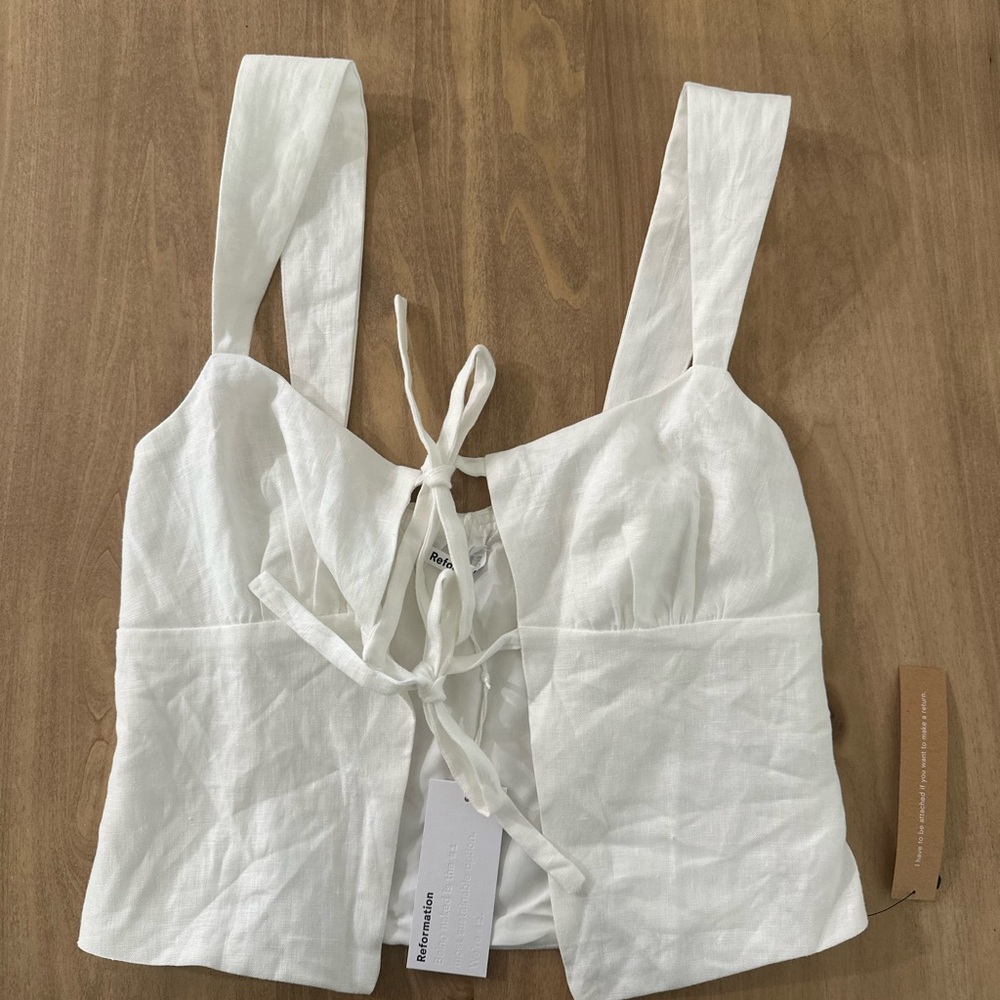 Reformation linen tank NWT